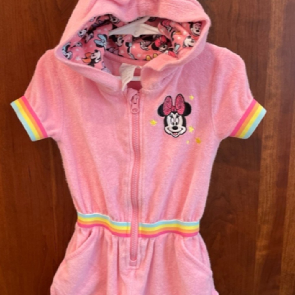 Disney Store Minnie Mouse Swim Cover-Up For Kids Size 4